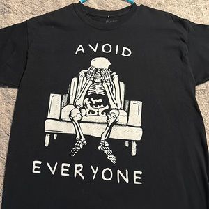 Spencer’s skeleton t-shirt